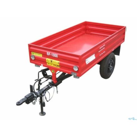 Bagodi BP-1000 R Mezőgazdasági ráfutófékes hátrabillenős pótkocsi