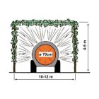 DELEKS MARTE-600 Ködpermetező, Traktorra Szerelhető
