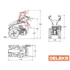 DELEKS ZEUS-KAMA 418 cm³ Egytengelyes Traktor, Megfordítható Menetirányú, Dízelmotorral