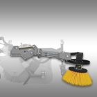 JANSEN Hidraulikus forgókefe-tartozék a JK-130 traktor seprű adapterhez
