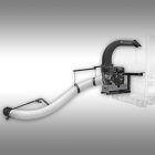 JANSEN LG-1300 Levélgyűjtő, Lombszívó, Lombfúvó, Szerelőkeret