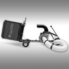 JANSEN LS-700 Lombszívó, Vonórúd, Lombgyűjtő, Lombfúvó, Pótkocsi