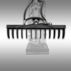 JANSEN Hidraulikusan forgatható gereblye MB-800 Mini kotróhoz