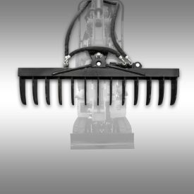   JANSEN Hidraulikusan forgatható gereblye MB-800 Mini kotróhoz