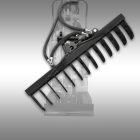 JANSEN Hidraulikusan forgatható gereblye MB-800 Mini kotróhoz