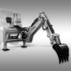 Jansen BHSM-225 Függesztett Árokásó / Kotrógép, 400 mm kanál