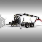 Jansen HRW-15pro horganyzott rönkszállító pótkocsi