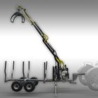 Jansen HRW-30 rönkszállító pótkocsi