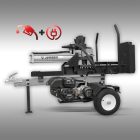 Jansen HS-22A62K Rönkhasító Benzin+Elektromos Motoros, Vízszintes/Függőleges, Hidraulikus, 22 Tonnás