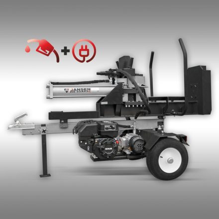 Jansen HS-22A62K Rönkhasító Benzin+Elektromos Motoros, Vízszintes/Függőleges, Hidraulikus, 22 Tonnás