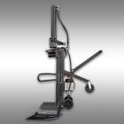 Jansen TS-12E Rönkhasító, 12 tonnás, 5 kW elektromos motorral, függőleges