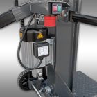 Jansen TS-12E Rönkhasító, 12 tonnás, 5 kW elektromos motorral, függőleges