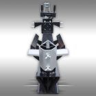 Jansen TS-14L105 Rönkhasító, traktor hidraulikus meghajtású, 14 tonnás, vízszintes kivitel