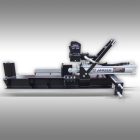 Jansen TS-14L62 Rönkhasító, traktor hidraulikus meghajtású, vízszintes kivitel, 14 tonnás