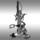 Jansen TS-22B Rönkhasító, 22 tonnás, benzinmotoros (10 LE), függőleges kivitel