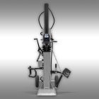 Jansen TS-22E Rönkhasító, 22 tonnás, 5 kW elektromos motorral, függőleges