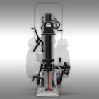 Jansen TS-30K Rönkhasító, 30 tonnás, kombinált meghajtású (TLT + villanymotor), függőleges kivitel