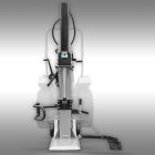 Jansen TS-30 Rönkhasító, 30 tonnás, TLT-meghajtású, függőleges kivitel