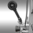 Jansen TS-30 Rönkhasító, 30 tonnás, TLT-meghajtású, függőleges kivitel