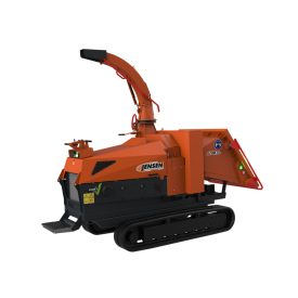   Jensen A141XL – 12 colos, 75 vagy 103 LE-s dízelmotoros, fix lánctalpas, vontatott faaprítógép